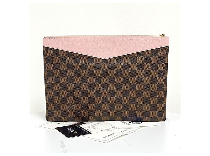 Louis Vuitton Borsa a Clutch Daily Damier Rosa - vista 4