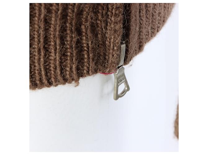 Dries Van Noten Langärmliger Strickpullover mit Rollkragen Braun - Ansicht 4