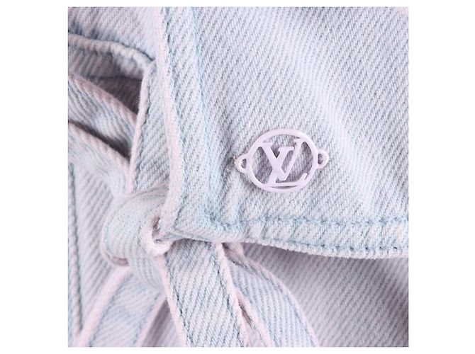 Giacca in denim rosa Louis Vuitton Blu - vista 4