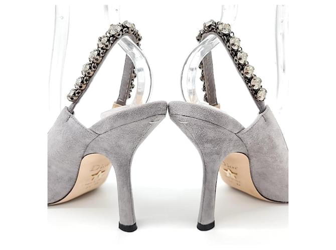Dior Slingback in camoscio Marrone - vista 3