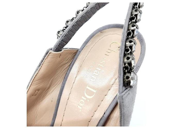 Dior Slingback in camoscio Marrone - vista 6