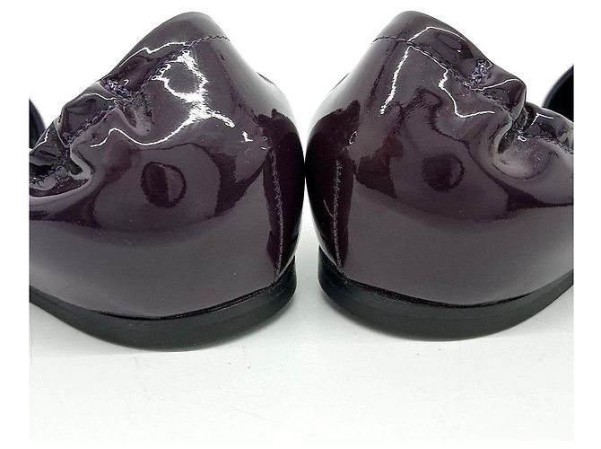 Roger Vivier Lackleder-Flats Lila - Ansicht 3