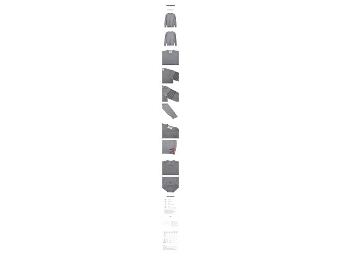 Thom Browne Malha de lã e cashmere diagonal para mulher Marrom - vista 11