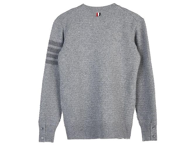 Thom Browne Malha de lã e cashmere diagonal para mulher Marrom - vista 2