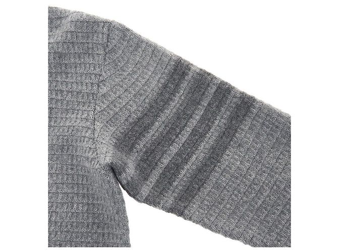 Thom Browne Malha de lã e cashmere diagonal para mulher Marrom - vista 5