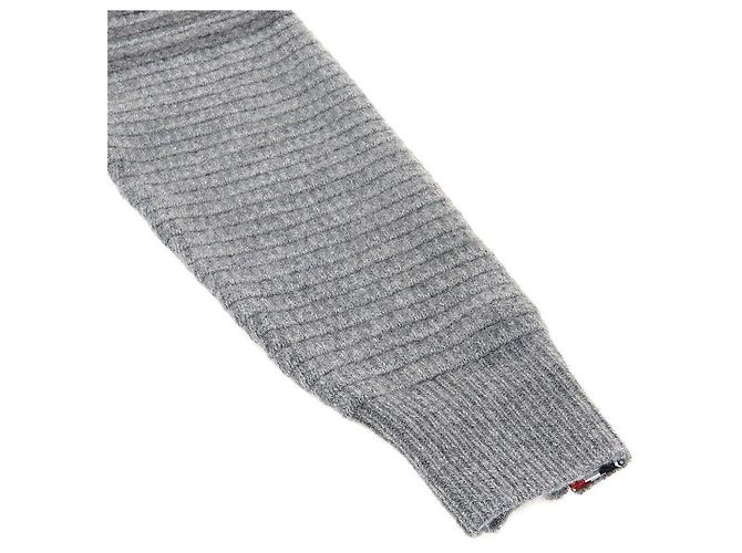 Thom Browne Malha de lã e cashmere diagonal para mulher Marrom - vista 6