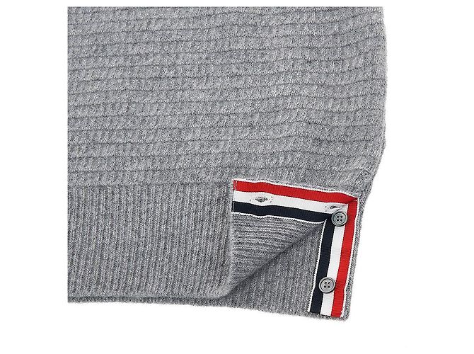 Thom Browne Malha de lã e cashmere diagonal para mulher Marrom - vista 8