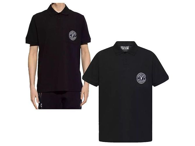 Versace Denim Kragen Kurzarm Fit Mehrfarben - Ansicht 6