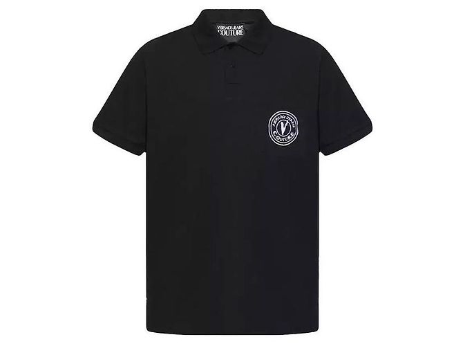 Versace Denim Kragen Kurzarm Fit Mehrfarben - Ansicht 7