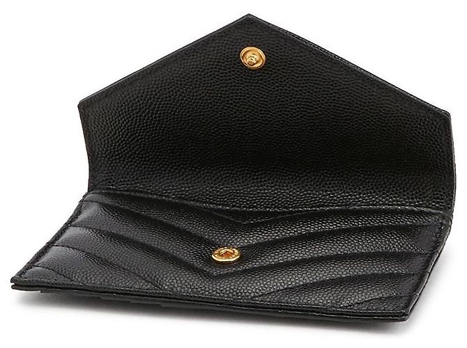 Saint Laurent Tarjetero para mujer Cassandra Matelassé Fragmant Negro - vista 5