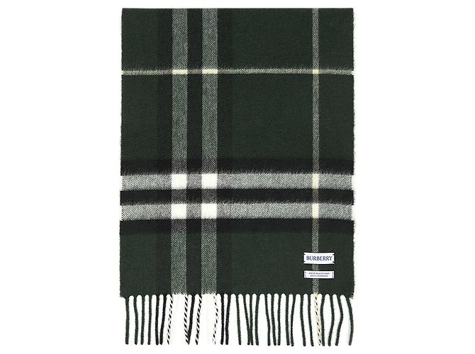 Burberry Sciarpa in cashmere a quadri Nero - vista 2
