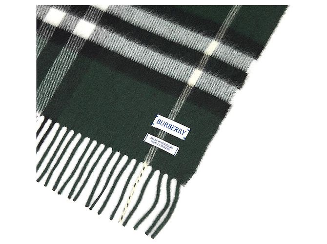 Burberry Sciarpa in cashmere a quadri Nero - vista 6