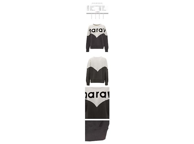 Isabel Marant Sweatshirt de Fleece em Preto Desbotado - vista 2