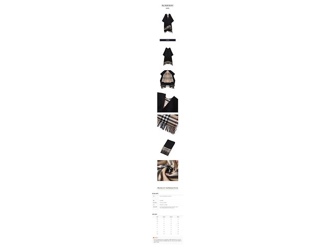 Burberry Karierter Cape aus Wolle und Kaschmir Mehrfarben - Ansicht 2