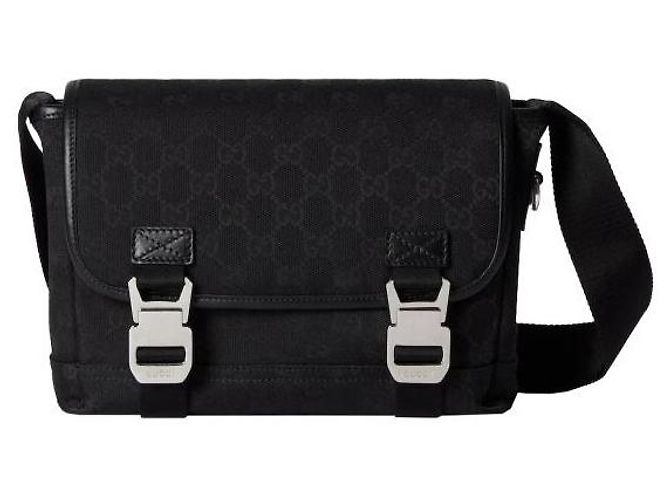 Gucci Picca borsa a tracolla in tela Nero - vista 4