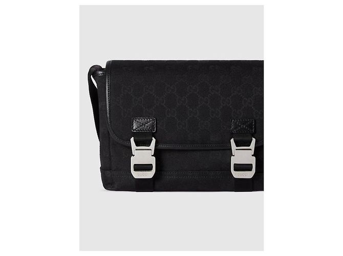 Gucci Picca borsa a tracolla in tela Nero - vista 5