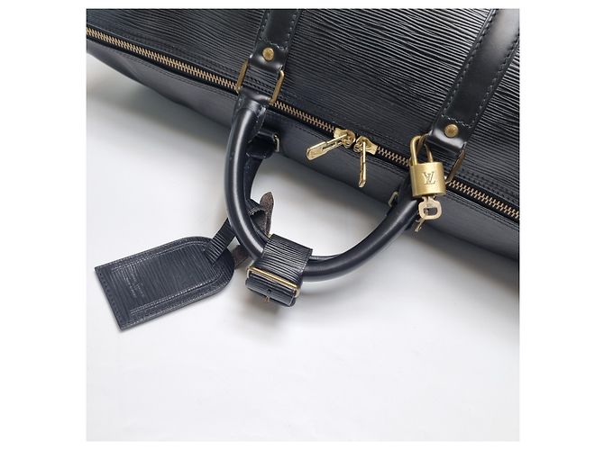 Louis Vuitton Borsa da viaggio Keepall Epice Boston Bag Black Unisex Nero - vista 12