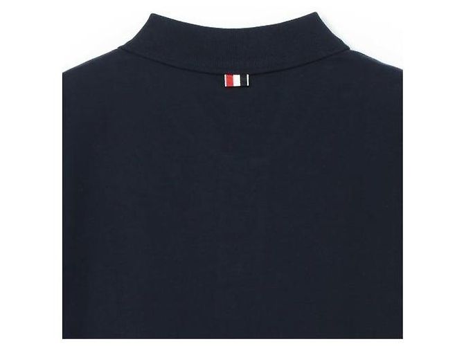 Thom Browne Baumwoll-Rugby- Polo Blau - Ansicht 8