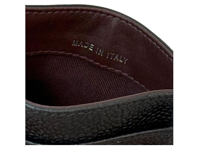 Chanel Portacarte in pelle caviar nera Nero - vista 6
