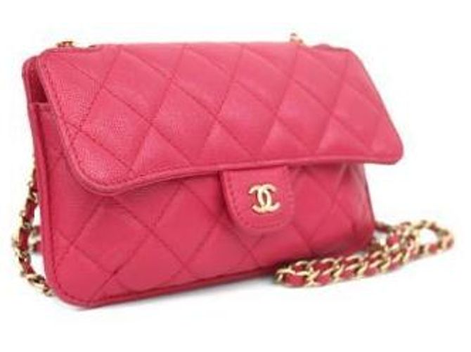 Chanel Bolso doble plegable rosa - vista 2