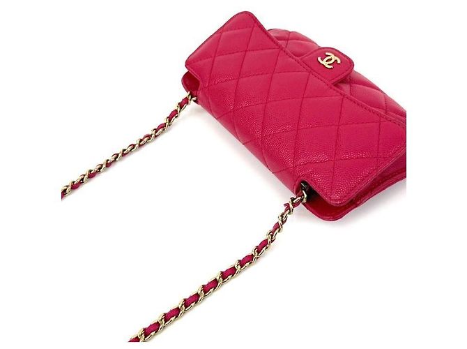 Chanel Bolso doble plegable rosa - vista 6