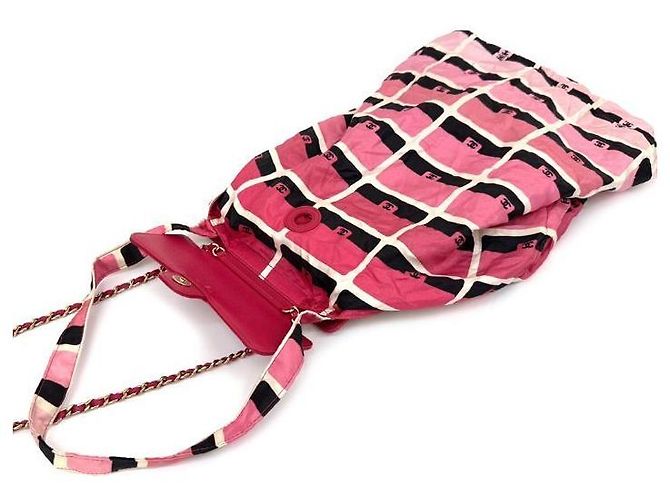 Chanel Bolso doble plegable rosa - vista 7