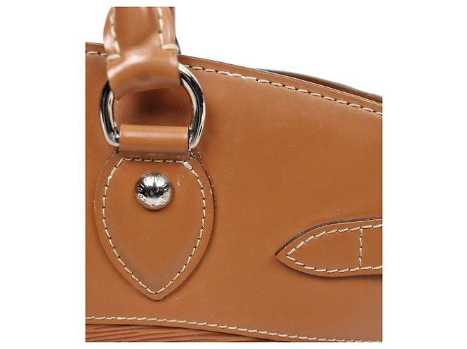 Louis Vuitton Borsa Tote Brea in pelle Epi marrone - vista 11