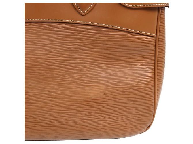 Louis Vuitton Borsa Tote Brea in pelle Epi marrone - vista 12