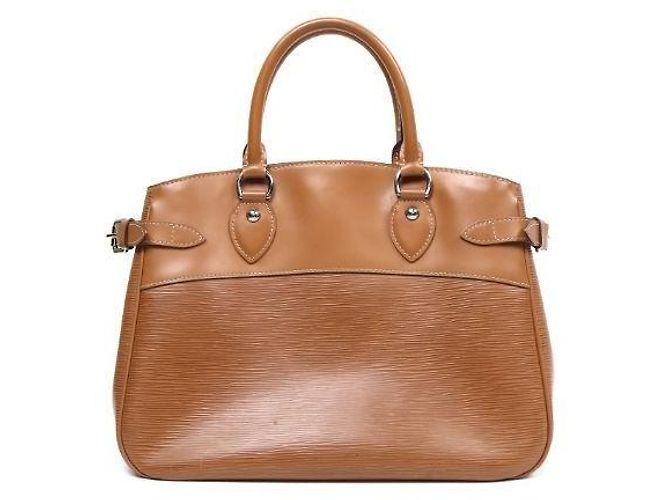 Louis Vuitton Borsa Tote Brea in pelle Epi marrone - vista 3