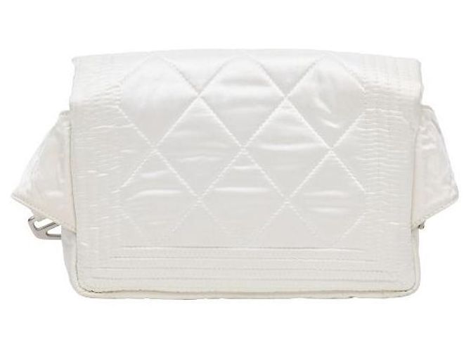 Chanel Borsa a tracolla sportiva bianca - vista 3
