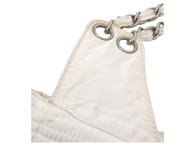 Chanel Borsa a tracolla sportiva bianca - vista 7