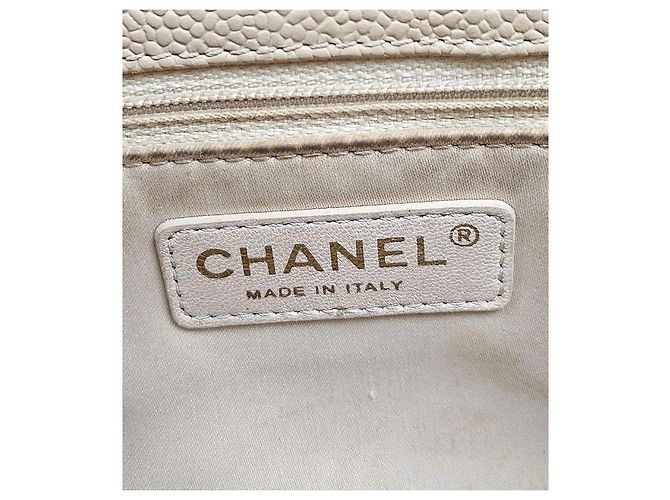 Chanel Bolso de hombro Grand Shopping Big CC en Caviar Beige Castaño - vista 6