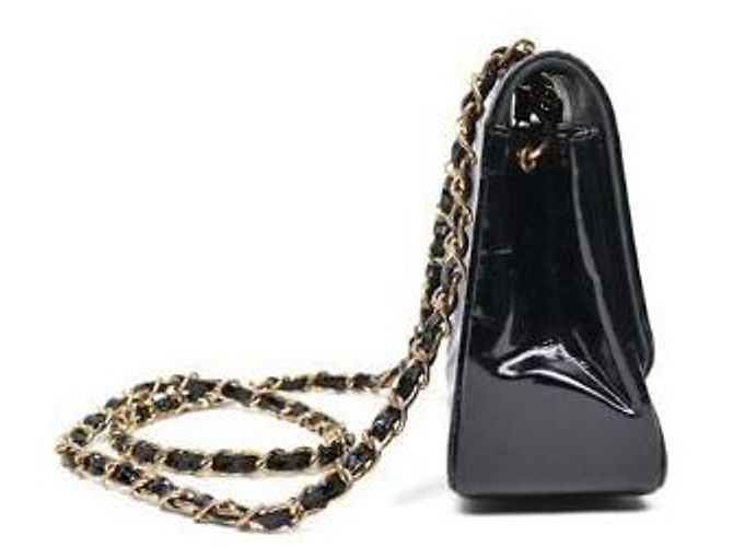 Chanel Borsa a spalla Diana in vernice nera Nero - vista 2