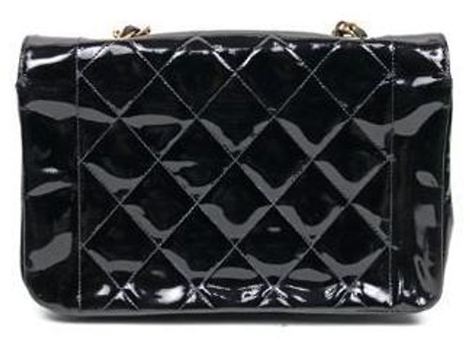 Chanel Borsa a spalla Diana in vernice nera Nero - vista 3