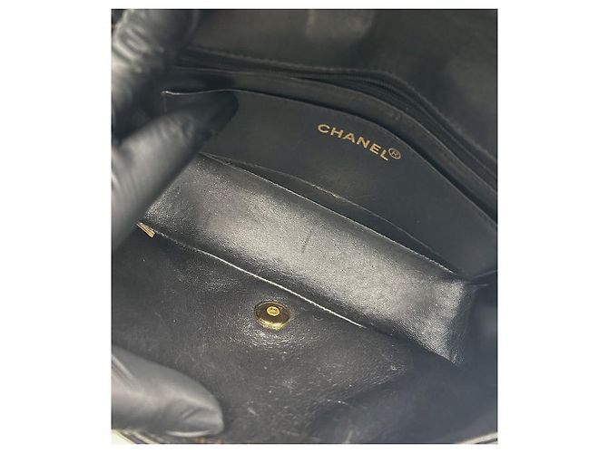 Chanel Borsa a spalla Diana in vernice nera Nero - vista 5