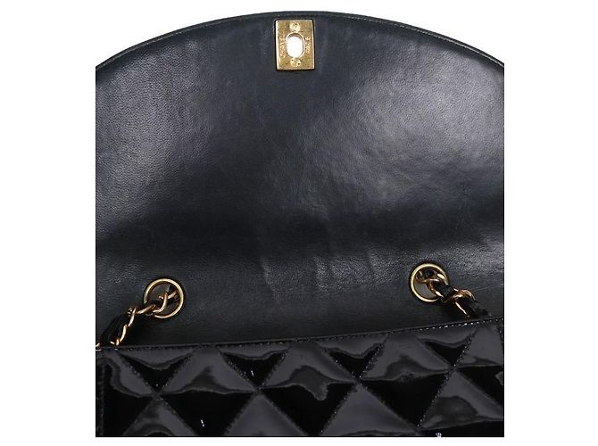 Chanel Borsa a spalla Diana in vernice nera Nero - vista 8