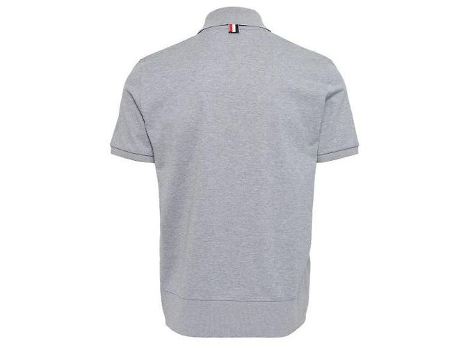 Thom Browne Kurzarm-Poloshirt aus Baumwolljersey Braun - Ansicht 4