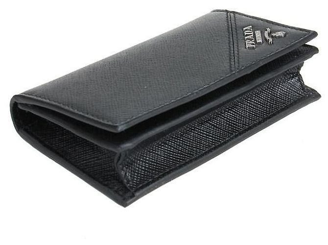 Prada Tarjetero Saffiano Negro - vista 5