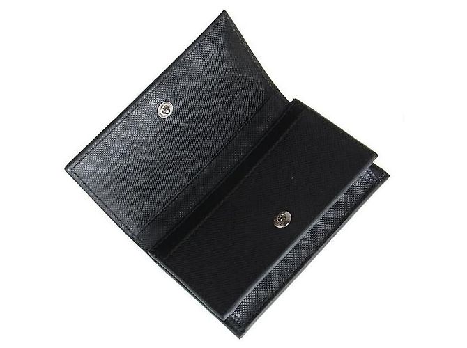 Prada Tarjetero Saffiano Negro - vista 6