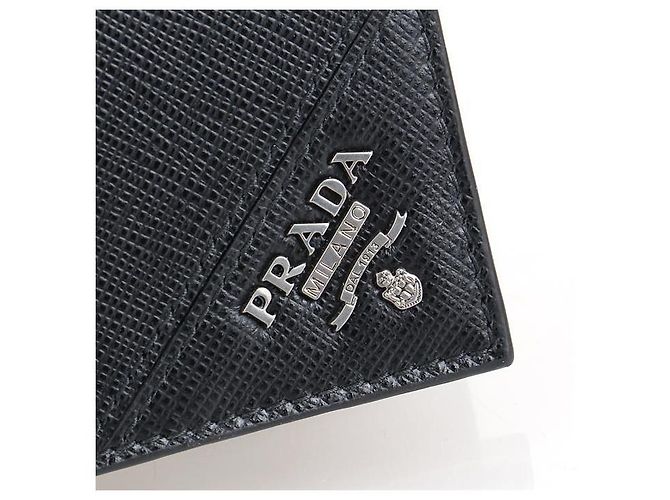 Prada Tarjetero Saffiano Negro - vista 7