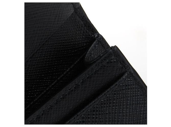 Prada Tarjetero Saffiano Negro - vista 8