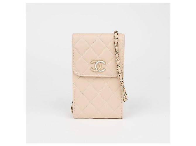 Chanel Mini borsa a tracolla e spalla porta-cellulare Logo Rosa - vista 2