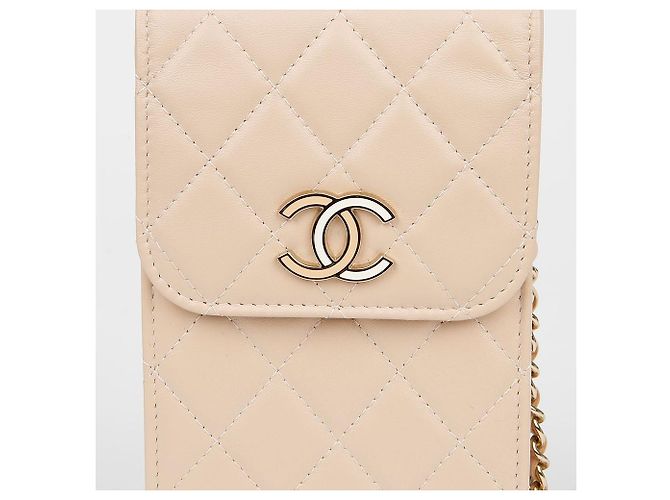 Chanel Mini borsa a tracolla e spalla porta-cellulare Logo Rosa - vista 3