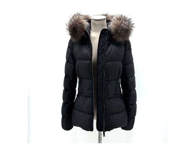 Moncler Boed Fox Fur Women's Short Down Jacket Black - view 3