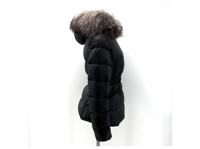 Moncler Boed Fox Fur Women's Short Down Jacket Black - view 5