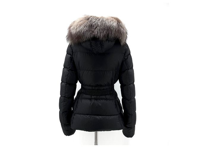 Moncler Boed Fox Fur Women's Short Down Jacket Black - view 6
