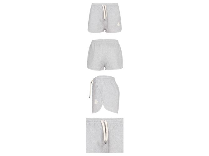 Isabel Marant Pantalones cortos de forro polar MIFA Gray Plata - vista 2