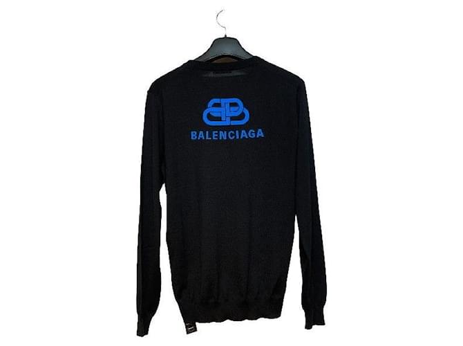 Balenciaga Logo Strickpullover Schwarz Mehrfarben - Ansicht 2