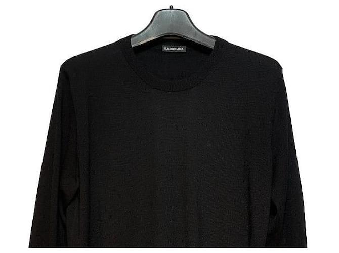 Balenciaga Logo Strickpullover Schwarz Mehrfarben - Ansicht 7