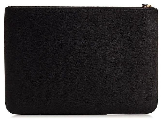 Clutch Balenciaga in metallo dorato Nero - vista 4